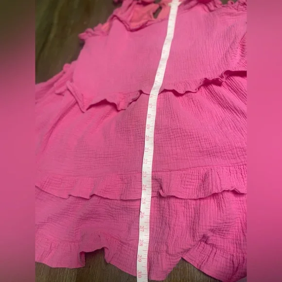 Altar'd State Pink Ruffle Tiered Sundress - Picture 8 of 8